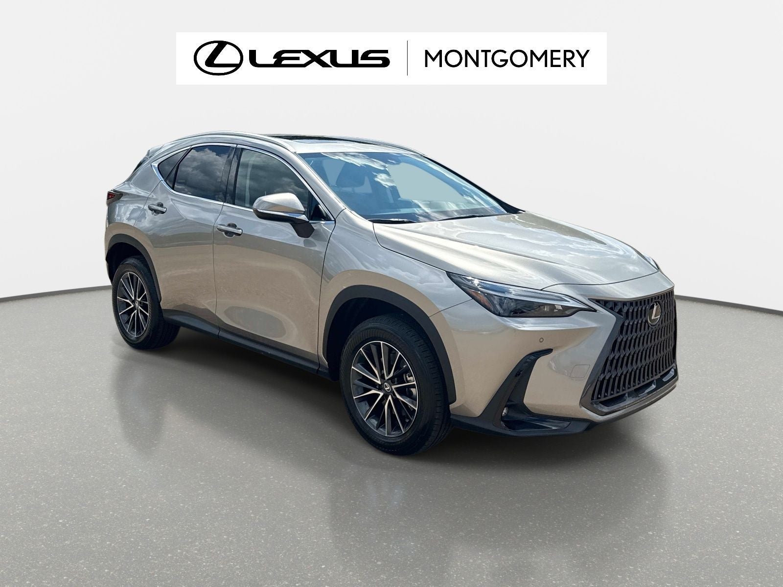 2026 Lexus NX 350 Base in Silver — front three-quarter view