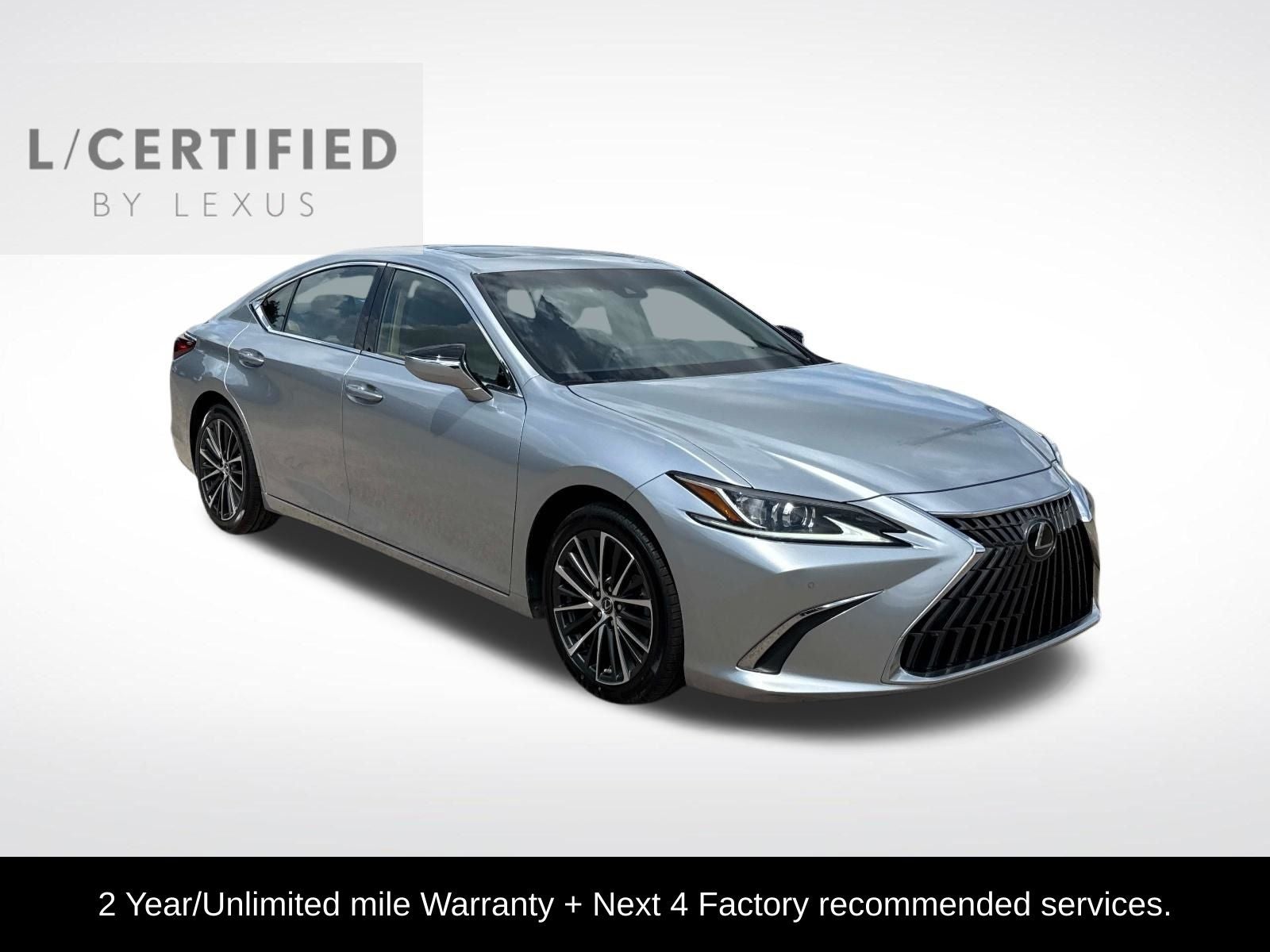 2023 Lexus ES 350 in Iridium — front three-quarter view