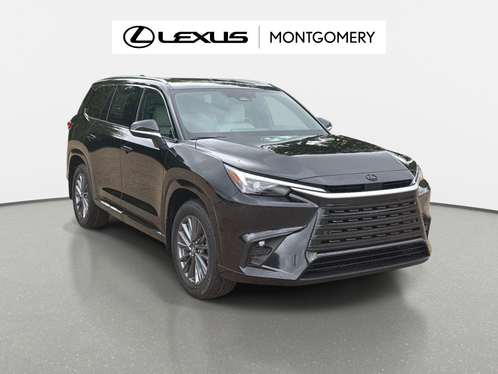2026 Lexus TX 350 in Caviar — front three-quarter view