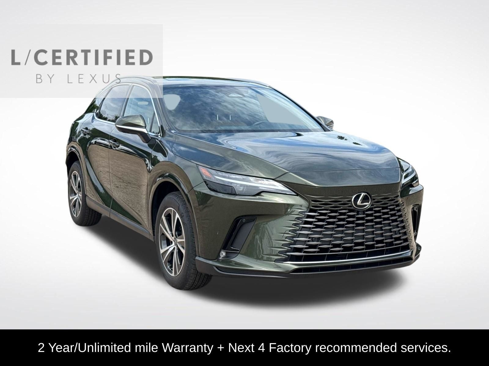 2026 Lexus RX 350 Premium in Green Pearl — front three-quarter view