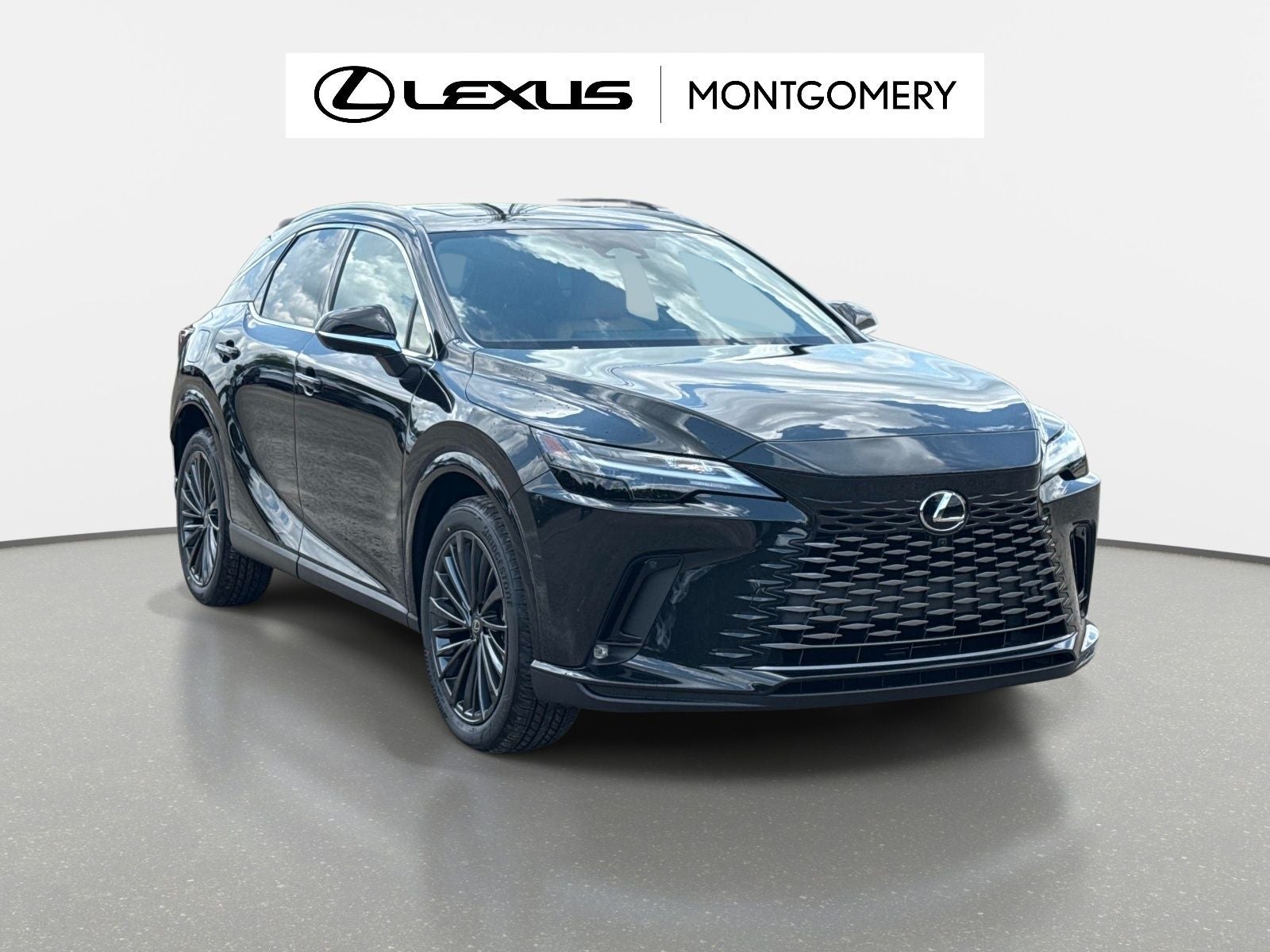 2026 Lexus RX 450h+ Premium in Caviar — front three-quarter view