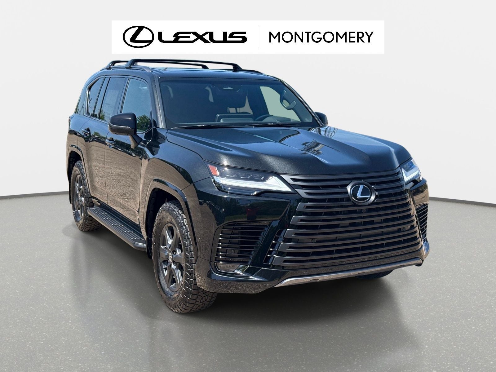 2026 Lexus LX 700h Overtrail in Caviar — front three-quarter view