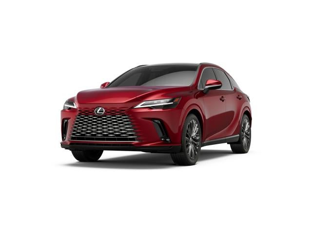 2026 Lexus RX 350h LUXURY in Matador Red Mica — front three-quarter view