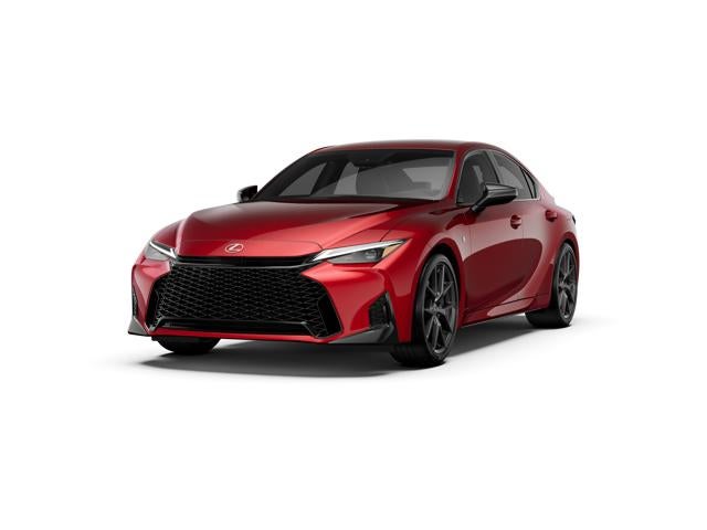 2026 Lexus IS 350 F SPORT DESIGN in Infrared — front three-quarter view