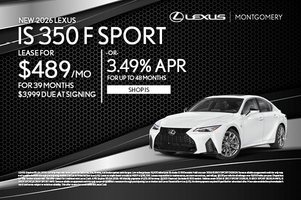 NEW 2026 LEXUS IS 350
